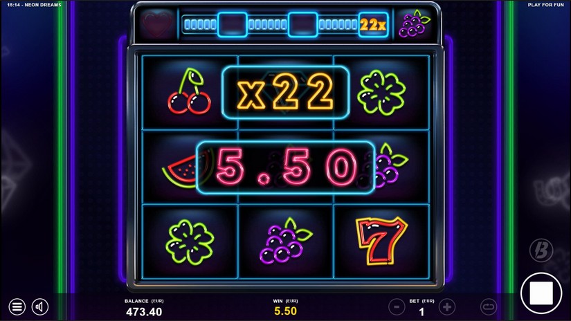 Neon Dreams slot screen 6