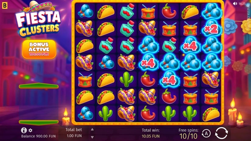 Fiesta Clusters slot screen 5