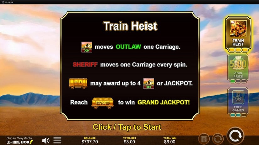 Outlaw Waysfecta slot screen 6