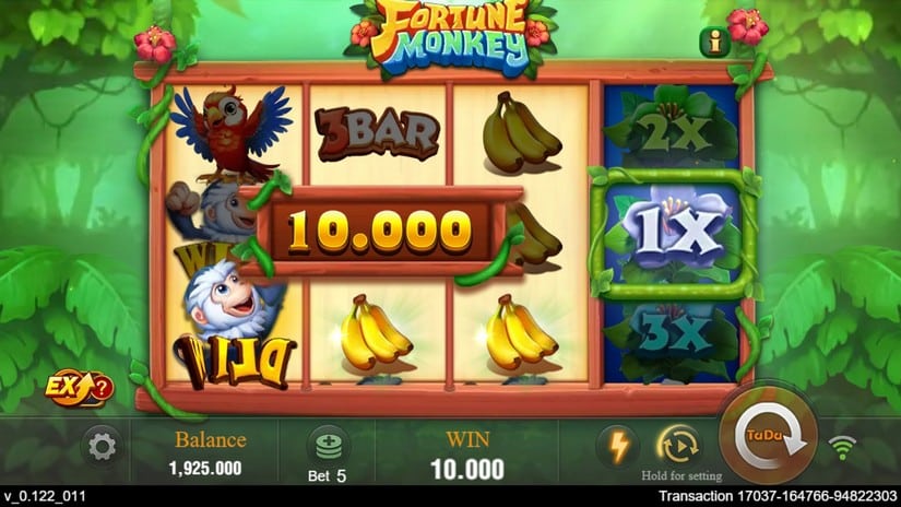 Forfune Monkey slot screen 3