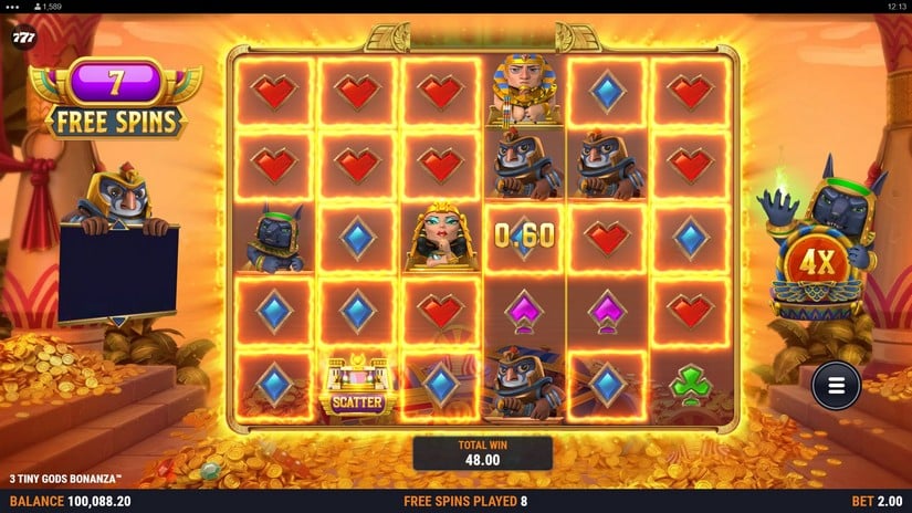 3 Tiny Gods Bonanza slot screen 8