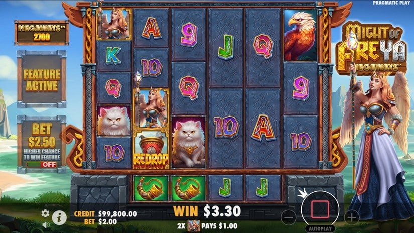 Might of Freya Megaways slot screen 2