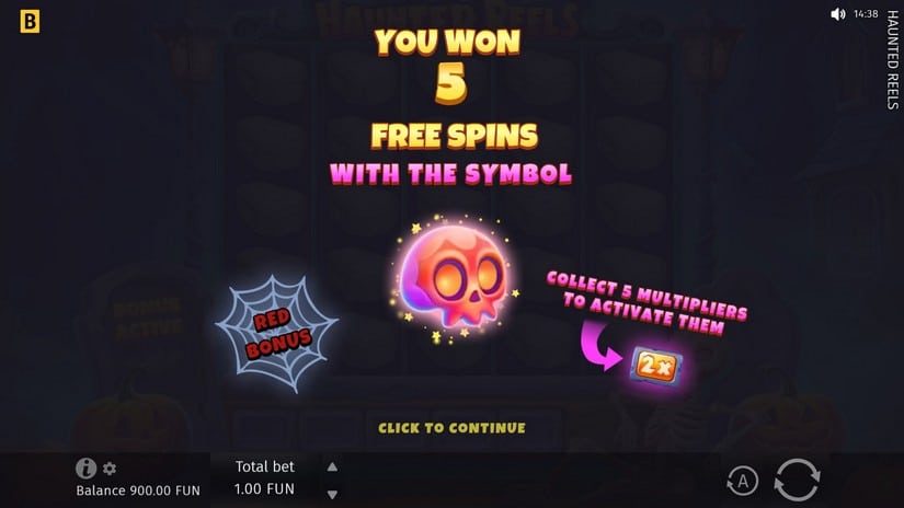 Haunted Reels slot screen 2
