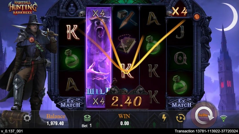 Nightfall Hunting slot screen 4