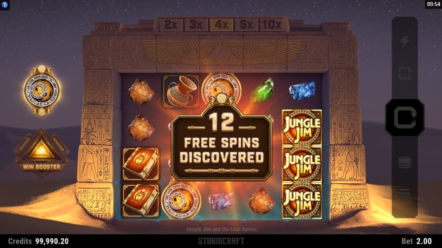 Jungle Jim and the Lost Sphinx slot screen 3