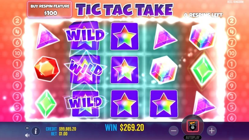 Tic Tac Take slot screen 5