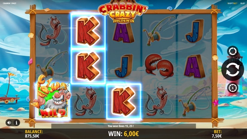 Crabbin’ Crazy slot screen 2