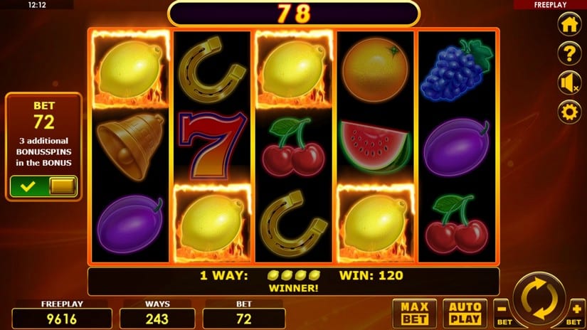All Ways Hottest Fruits slot screen 3
