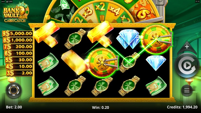 Bank Vault slot screen 2