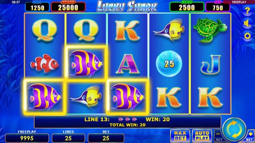 Lucky Shark slot screen 2