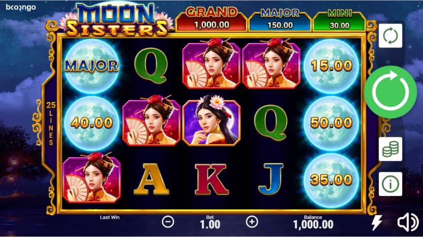 Moon Sisters slot screen 1