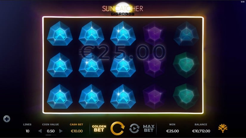 Suncatcher Gigablox slot screen 2