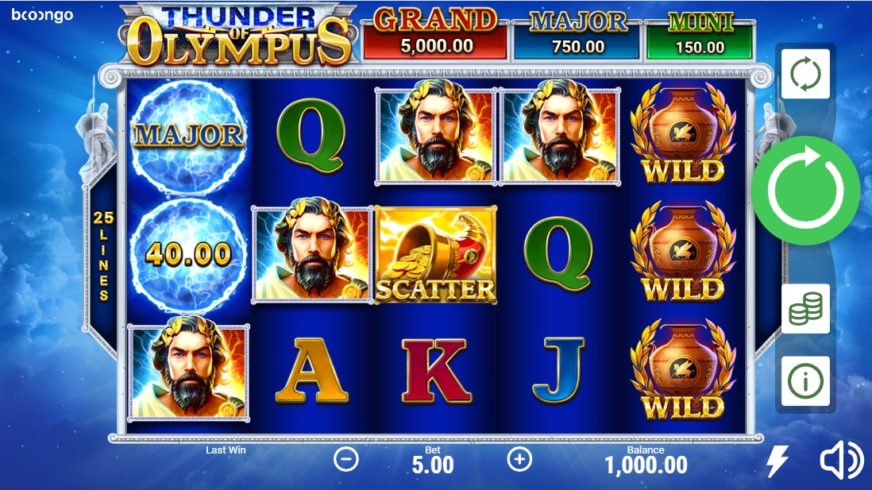 Thunder of Olympus slot screen 1