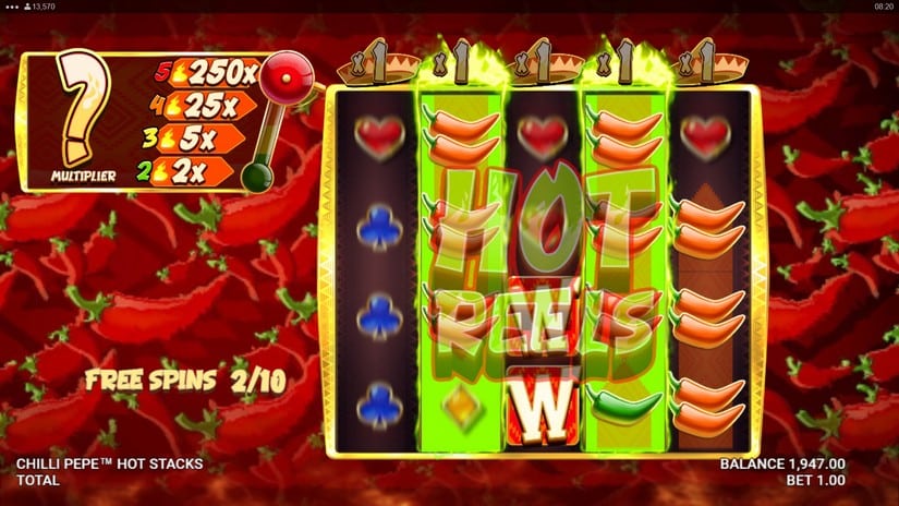 Chilli Pepe Hot Stacks slot screen 4