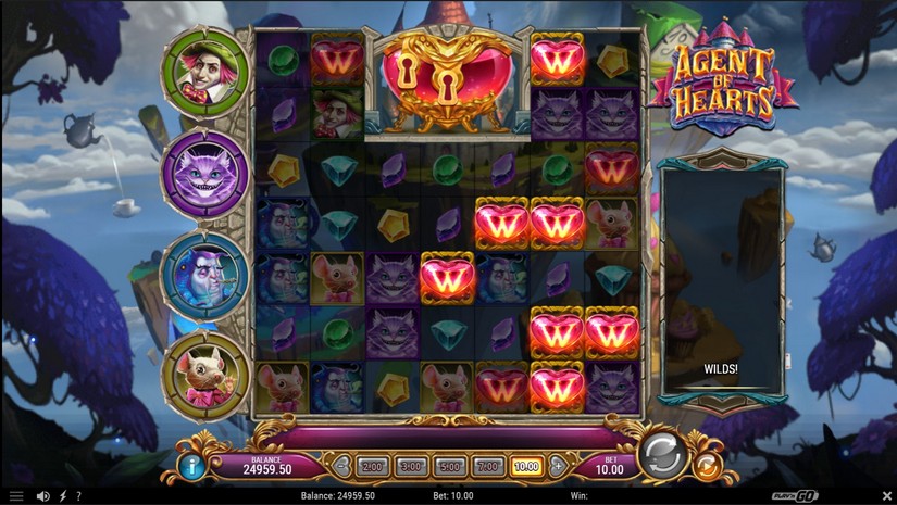 Agent of Hearts slot screen 4