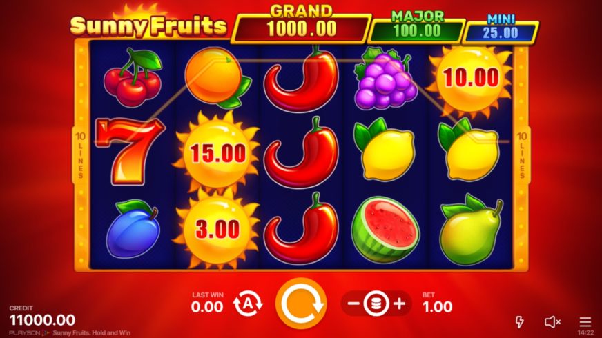 Sunny Fruits: Hold and Win slot screen 1
