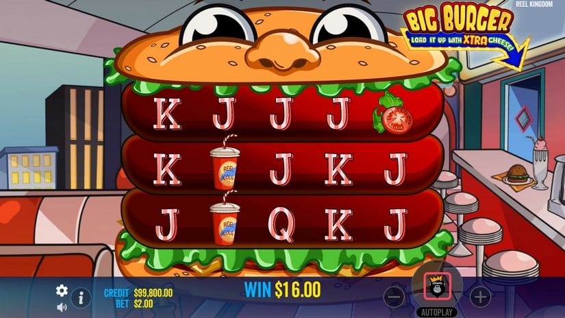 Big Burger Load it up with Extra Cheese slot screen 4