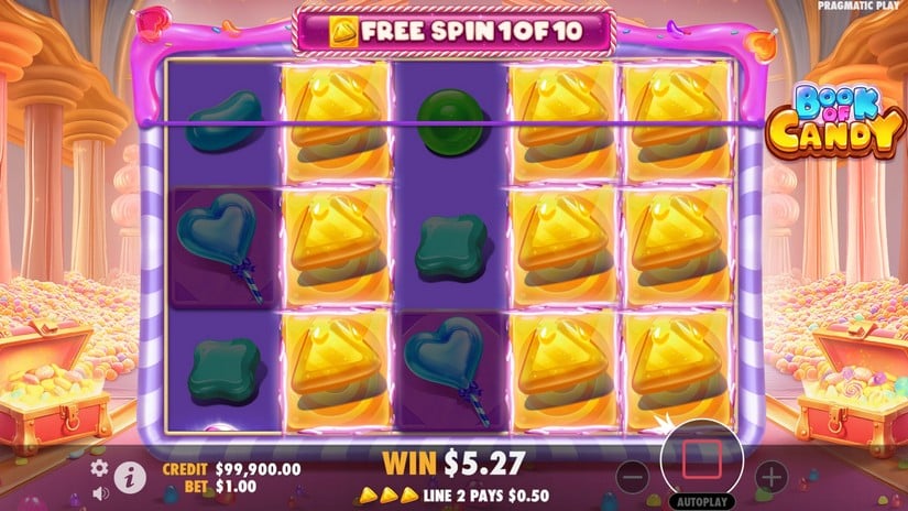 Book of Candy slot screen 3
