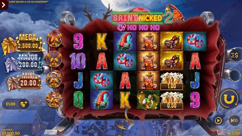 Saint Nicked 2 slot screen 1