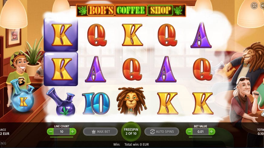 Bob’s Coffee Shop slot screen 2