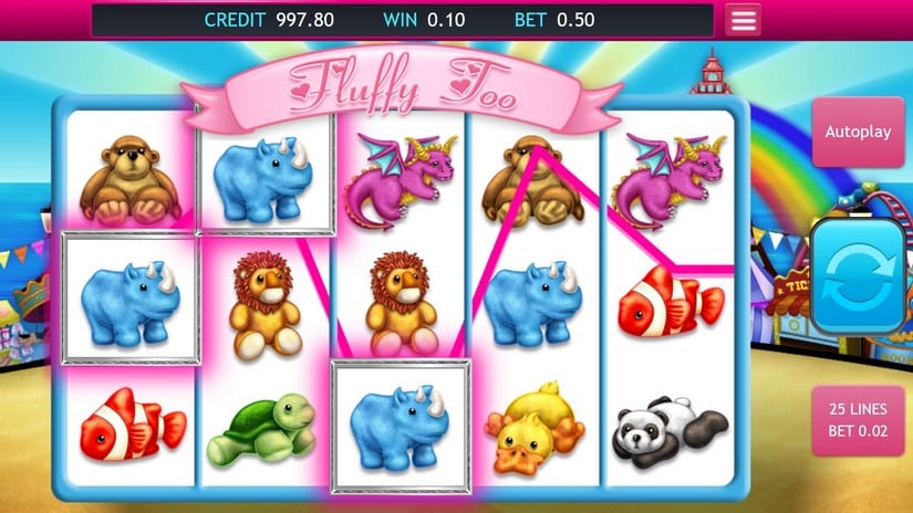 Fluffy Too slot screen 2