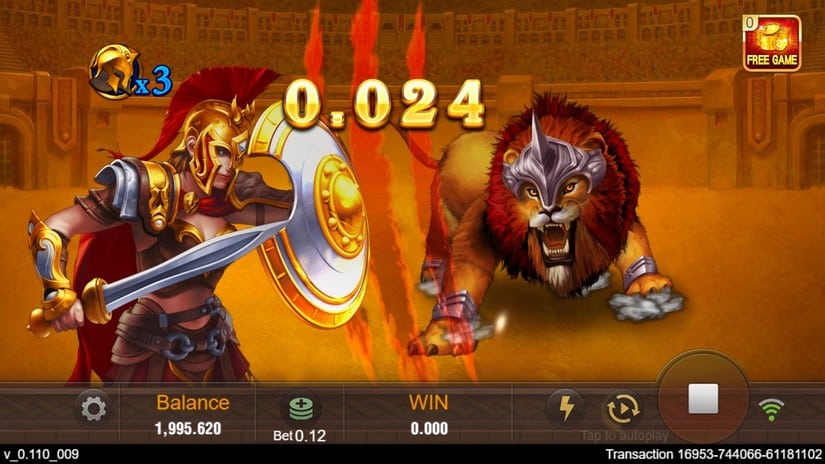 Roma X slot screen 3