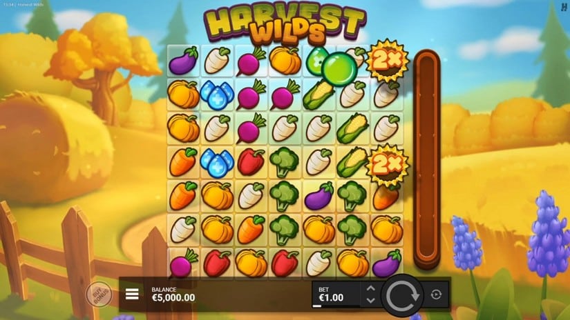 Harvest Wilds slot screen 1