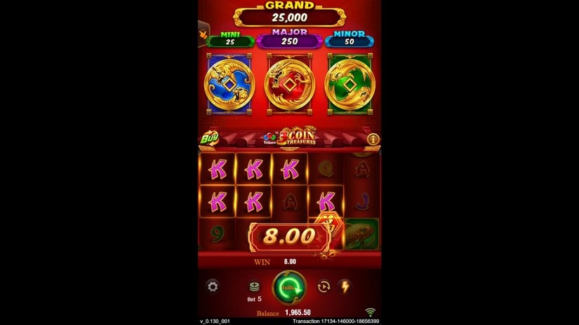 3 Coin Treasures slot screen 4
