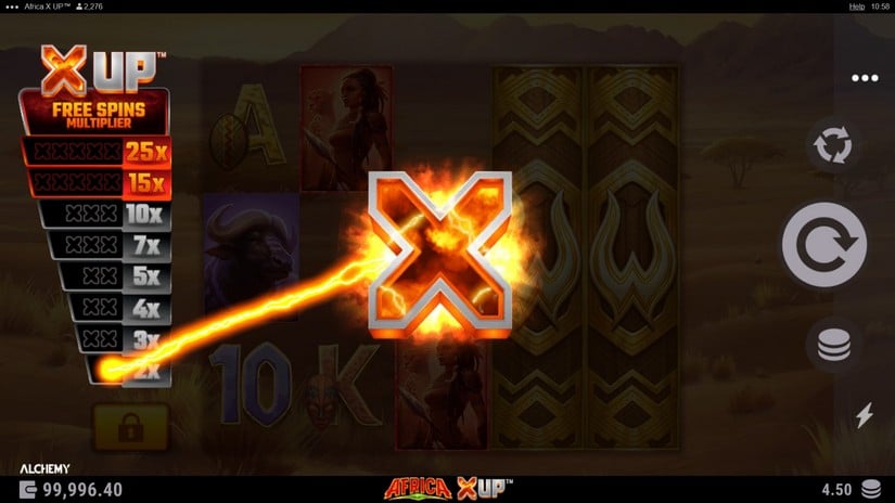 Africa X Up slot screen 3