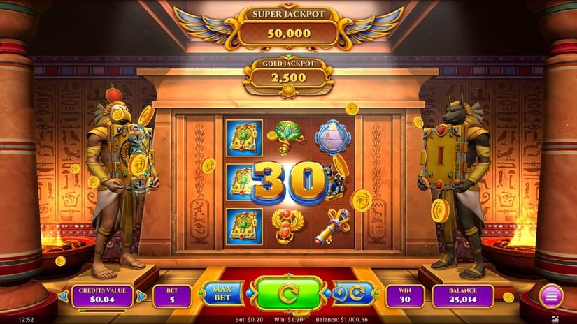 Cleopatra’s Diary slot screen 3