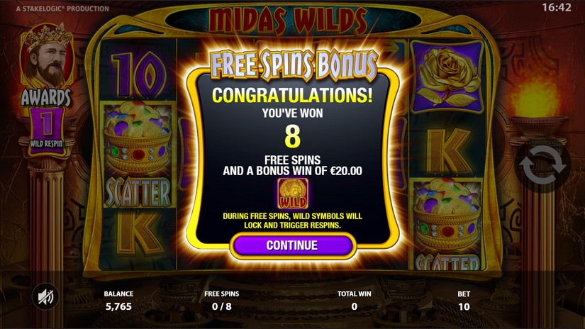 Midas Wilds slot screen 7