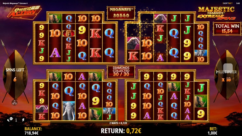 Majestic Megaways Extreme 4 slot screen 5