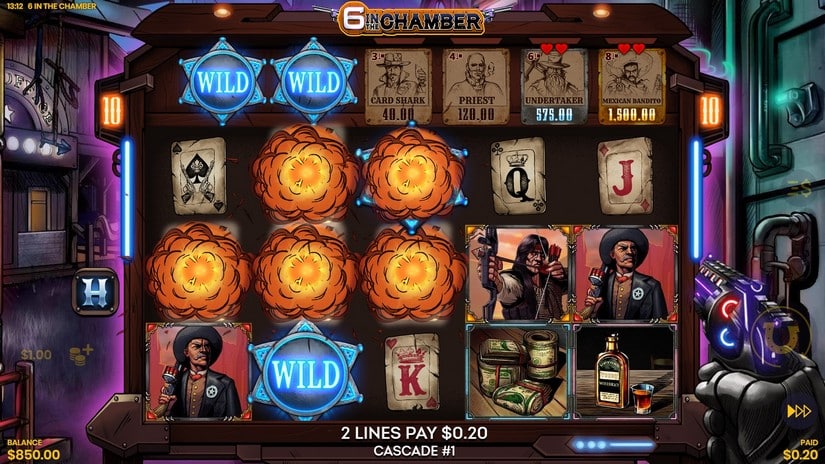 6 in the Chamber slot screen 5