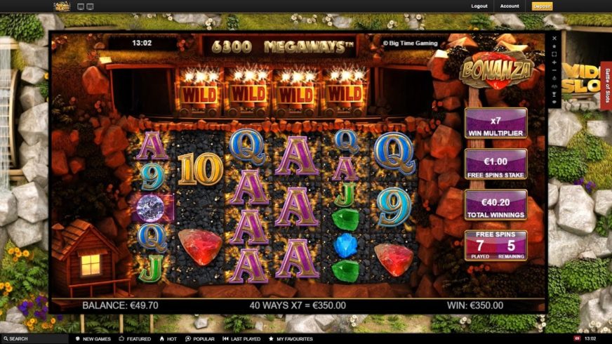 Bonanza slot screen 3