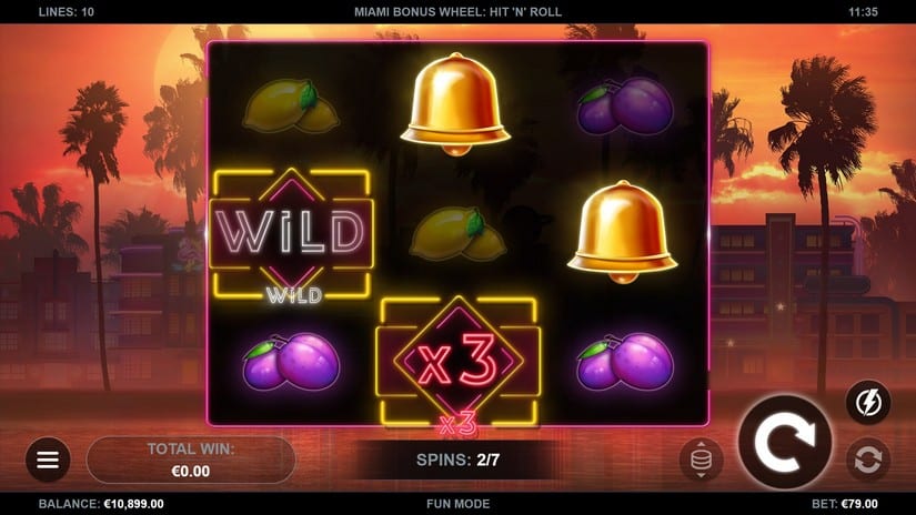 Miami Bonus Wheel Hit ‘n’ Roll slot screen 4