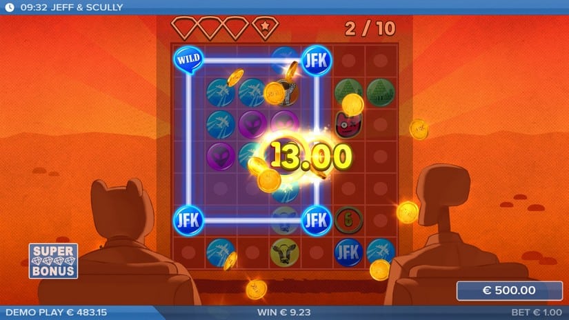 Jeff & Scully slot screen 5