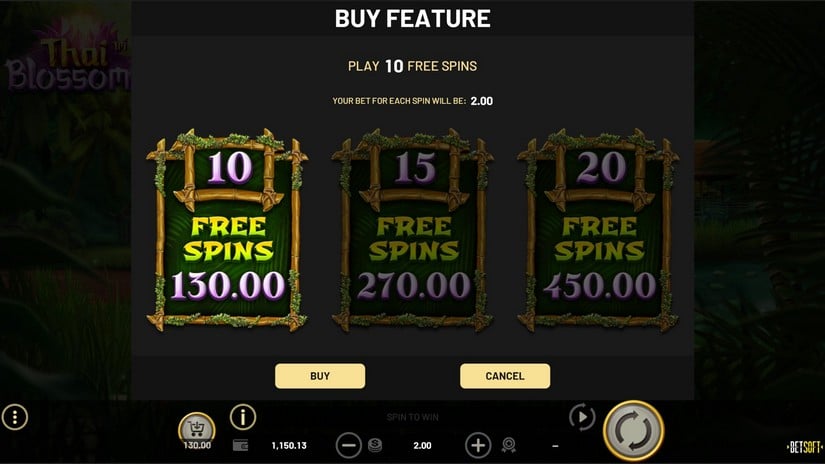 Thai Blossoms slot screen 3