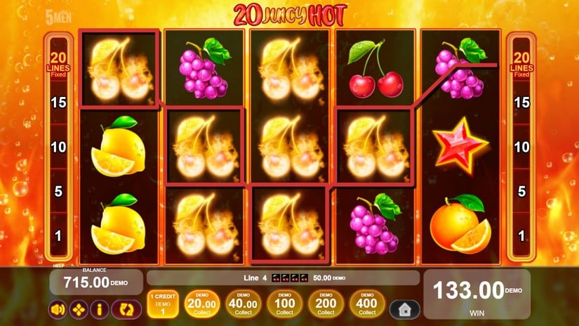 20 Juicy Hot slot screen 4