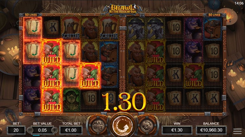 Brawl At The Red Cap Inn slot screen 4