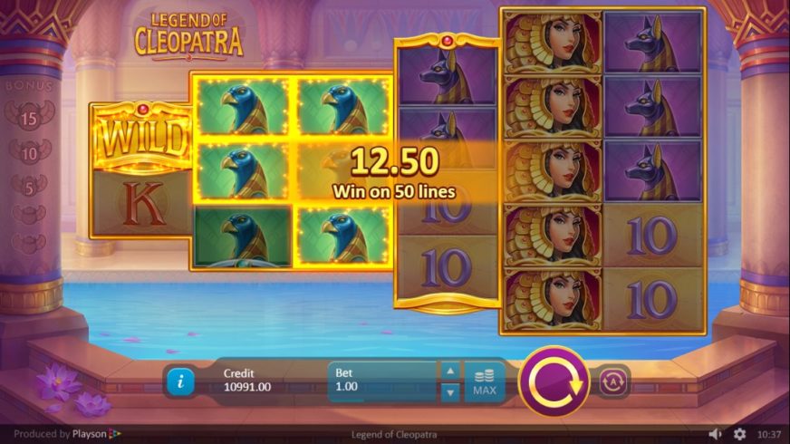 Legend of Cleopatra slot screen 3