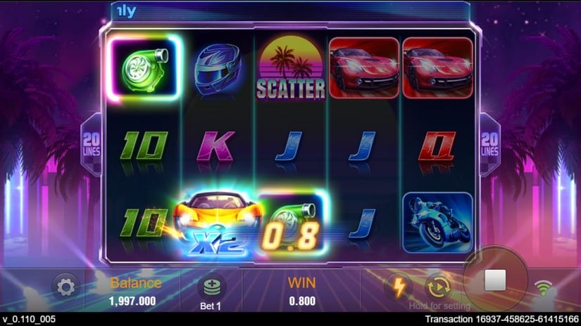 Wild Racer slot screen 2
