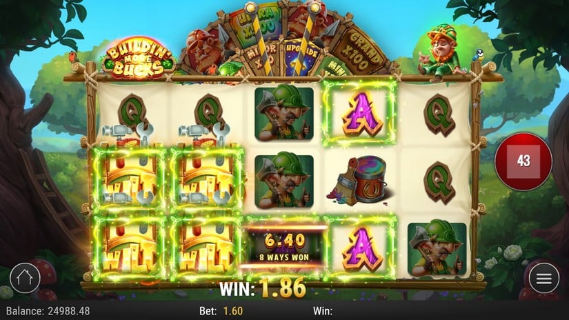 Buildin’ More Bucks slot screen 4