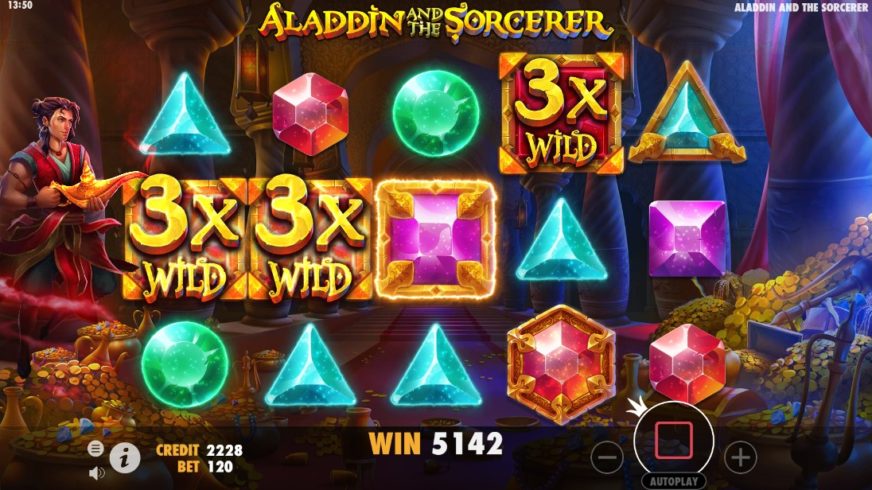Aladdin and the Sorcerer slot screen 6