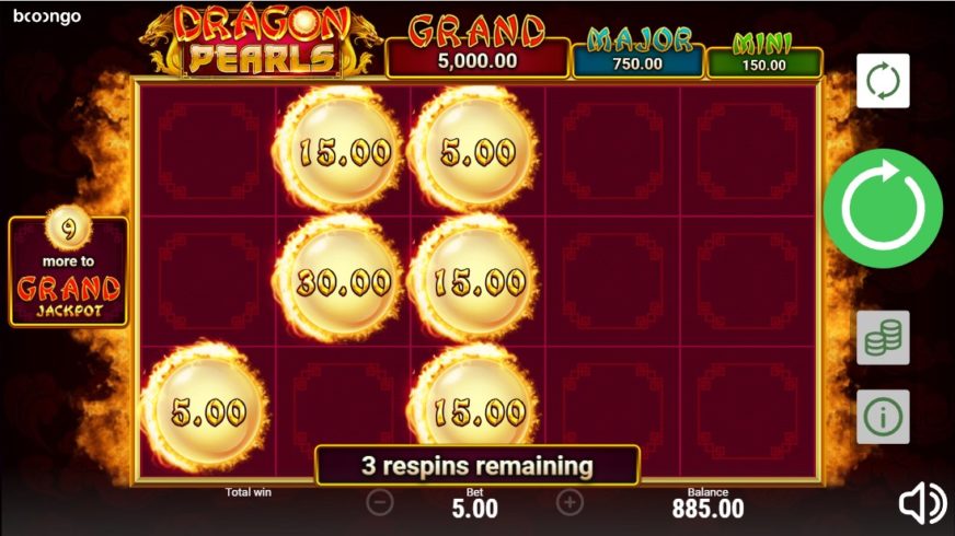 Dragon Pearls: Hold & Win slot screen 5