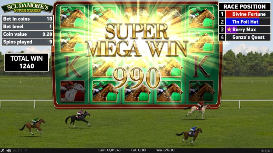 Scudamore’s Super Stakes slot screen 8