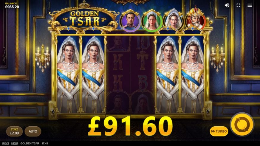 Golden Tsar slot screen 3