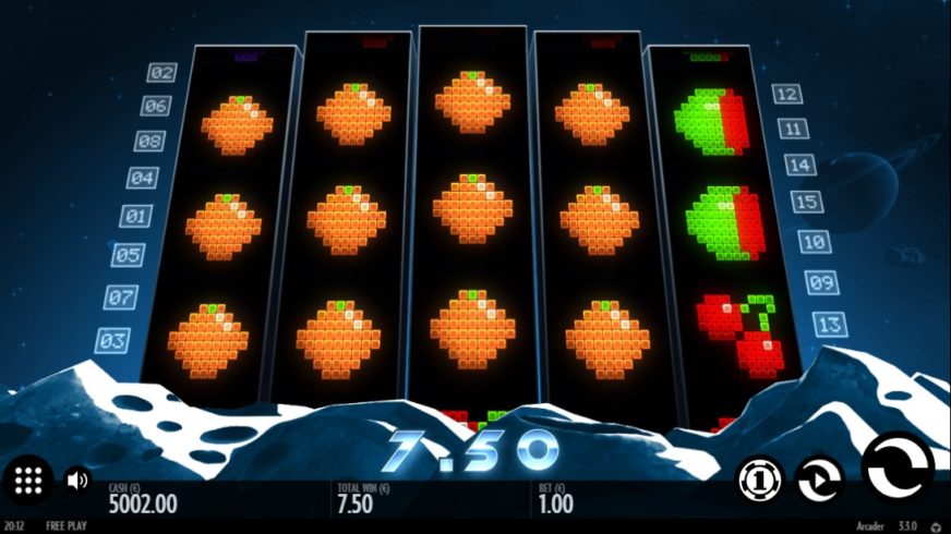 Arcader slot screen 2