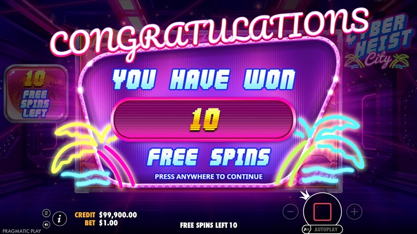 Cyberheist City slot screen 3