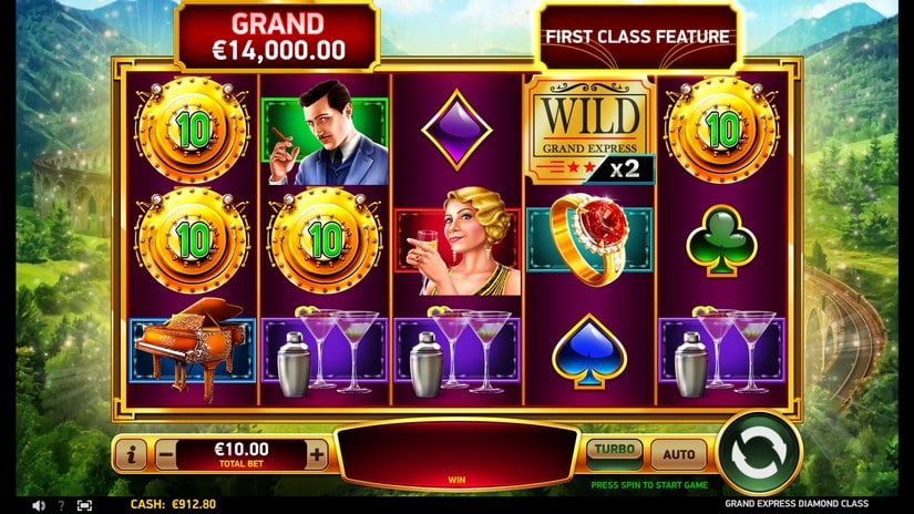 Grand Express Diamond Class slot screen 3