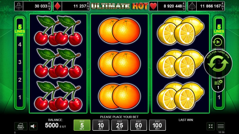 Ultimate Hot slot screen 1